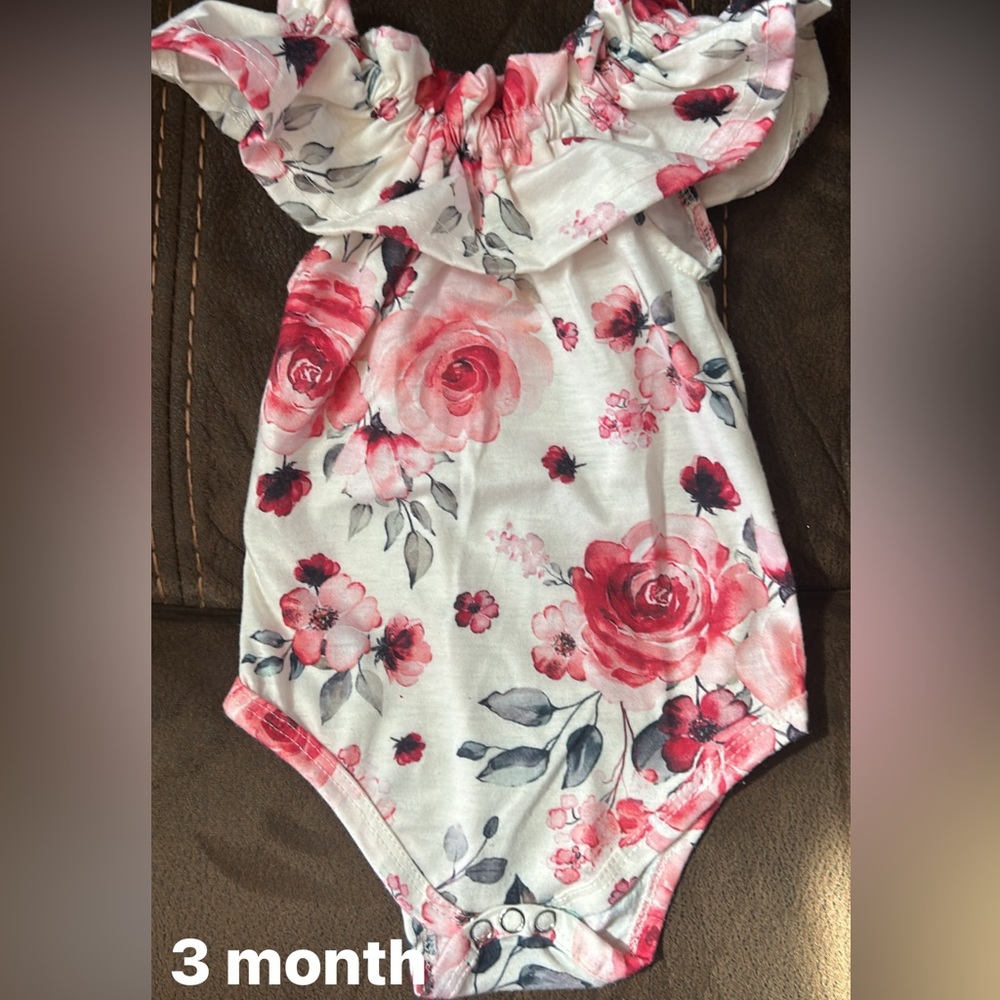 Floral onesie